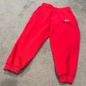 Nike Kids Club Fleece Red Joggers
